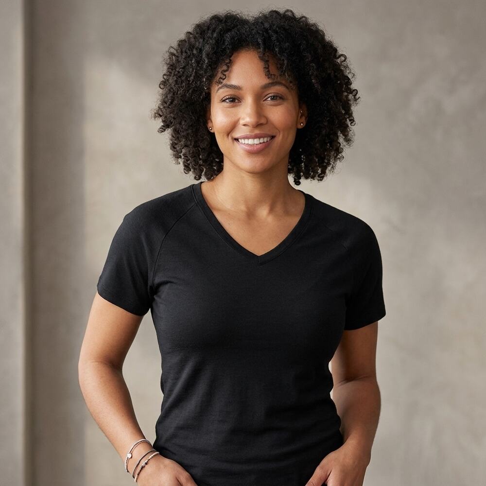 WoolX Mia Merino Wool T-Shirt Women XL Black Minimalist Top Base Layer Granola